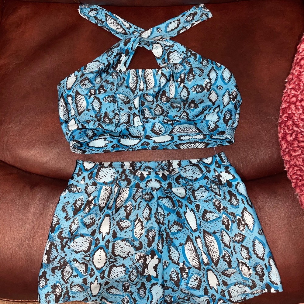 2 Piece Cheetah Print Pro Cheer Audition Outfit